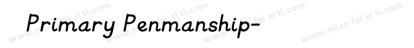 KG Primary Penmanship字体转换